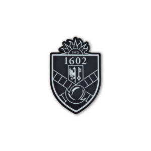 Patch Blason 1602 noir/blanc fluorescent